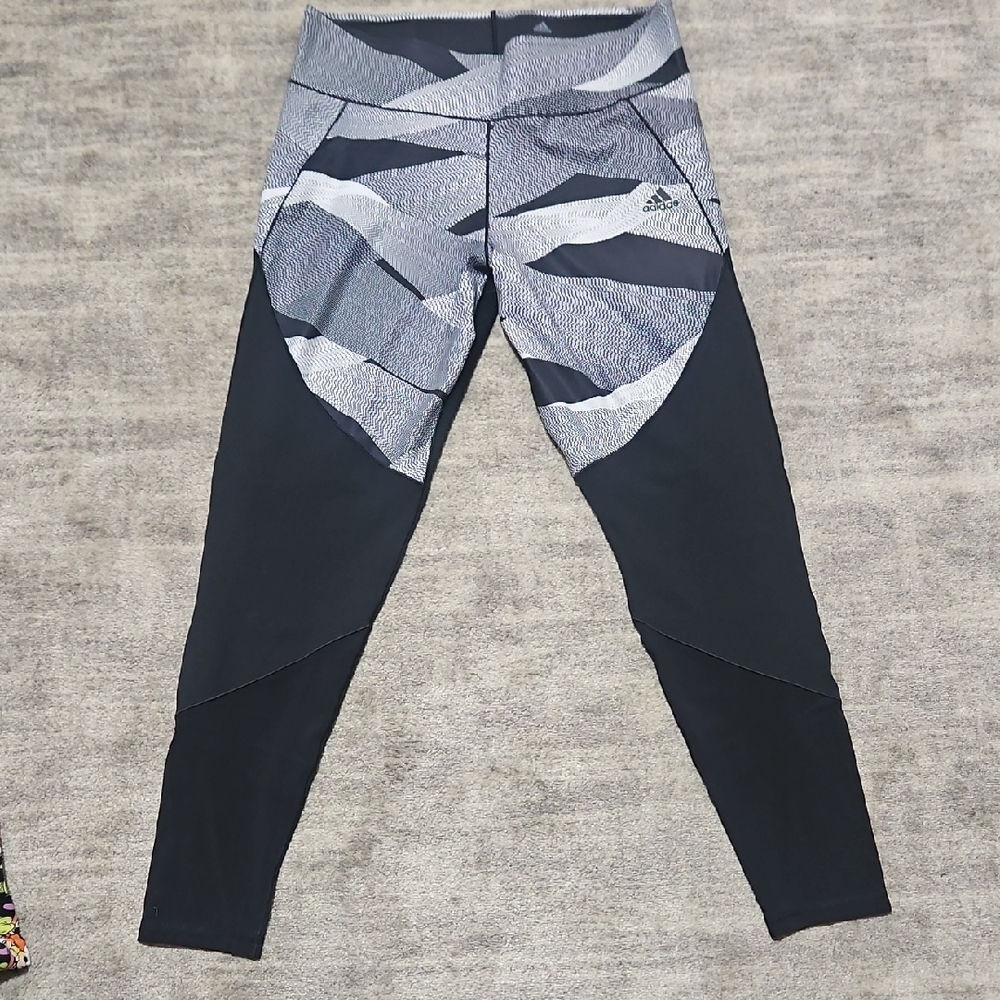 Adidas Monochrome Patterned Leggings
